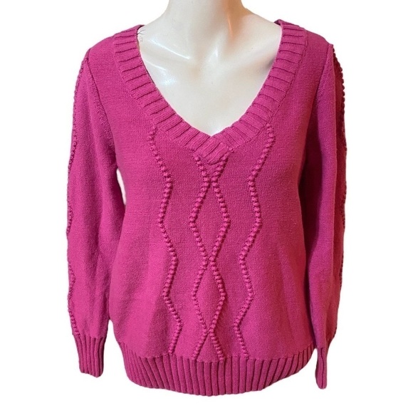 J Jason Wu | Pink Texture Stitch Sweater Size S - Picture 2 of 9
